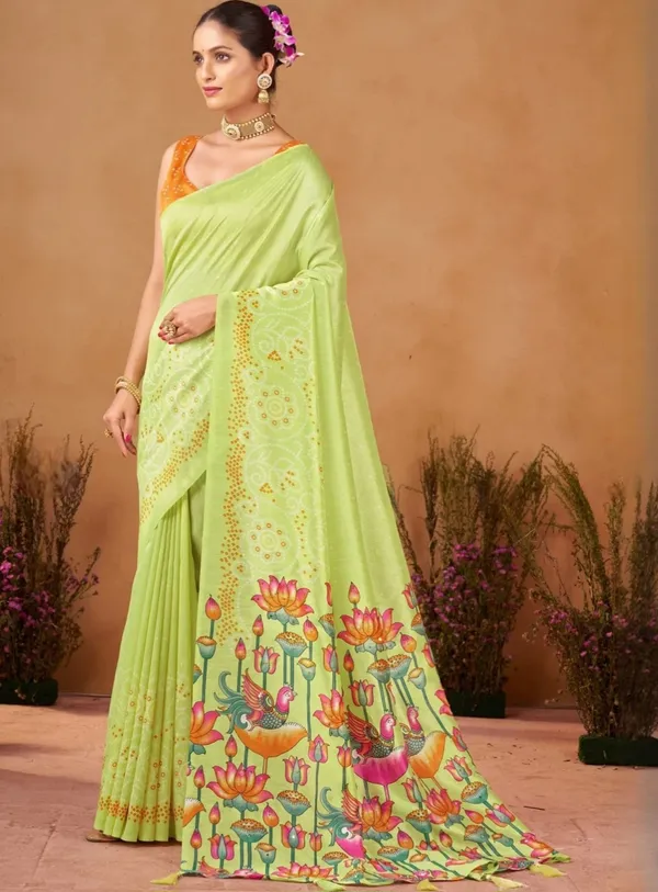 Green_Floral_Printed_Saree_for_Women