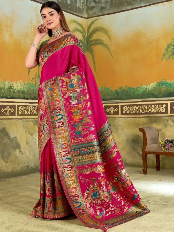 Pink_Printed_Saree_for_Women