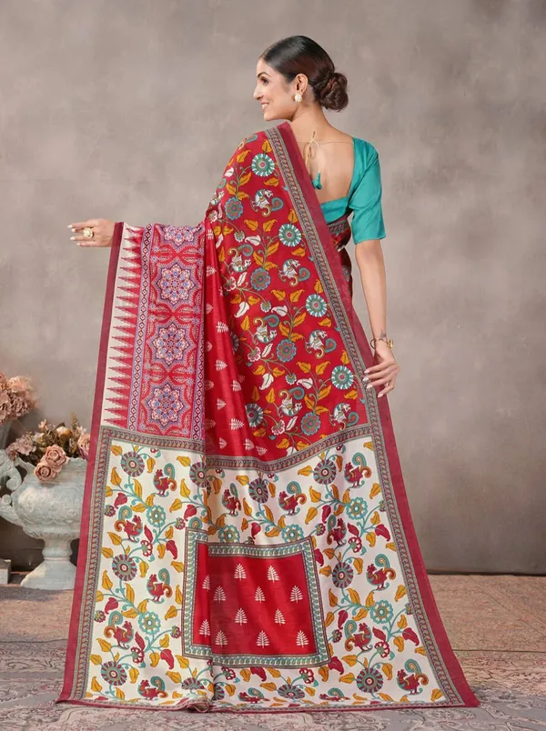 Red_Printed_Saree_for_Women