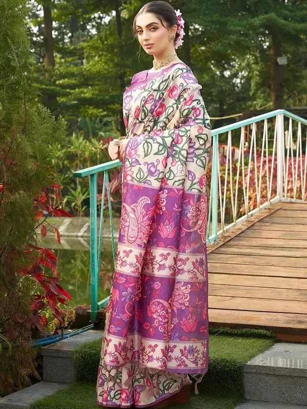 Purple_Printed_Saree_for_Women