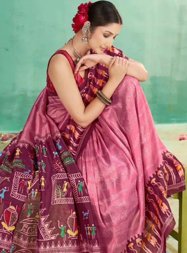 Pink_Printed_Saree_for_Women