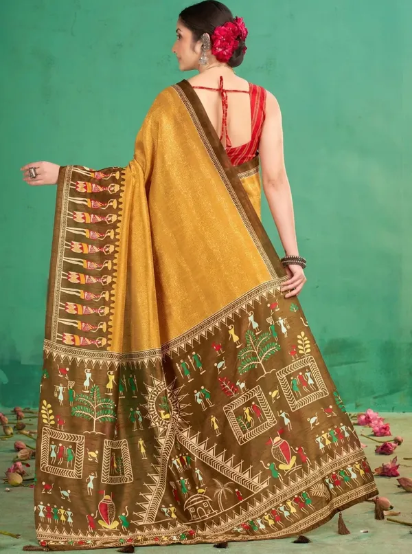 Mustard_Printed_Saree_for_Women