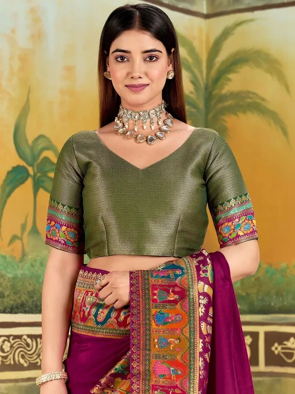 Magenta_Printed_Saree_for_Women