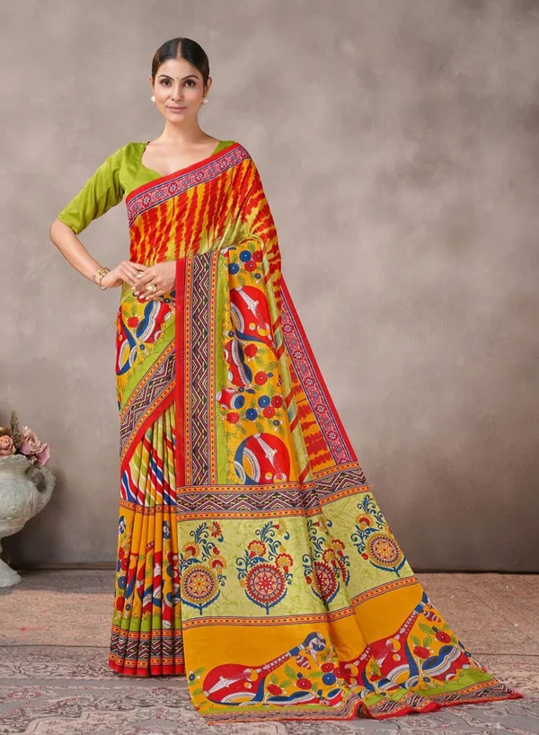Multicolor_Printed_Traditional_Saree_For_Women
