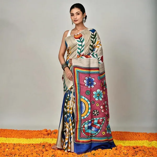 Beige_Printed_Saree_for_Women