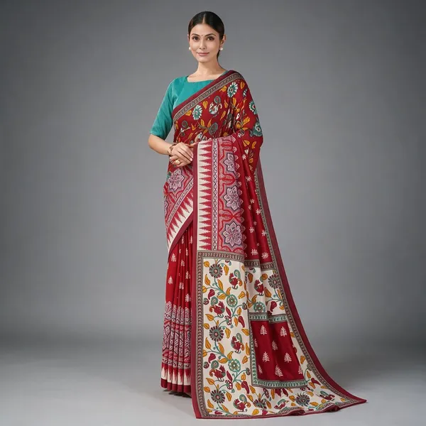 Red_Printed_Saree_for_Women