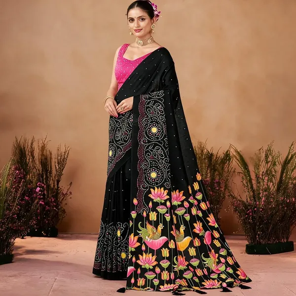 Black_Printed_Saree_for_Women