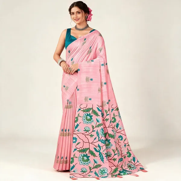 Pink_Printed_Saree_For_Women