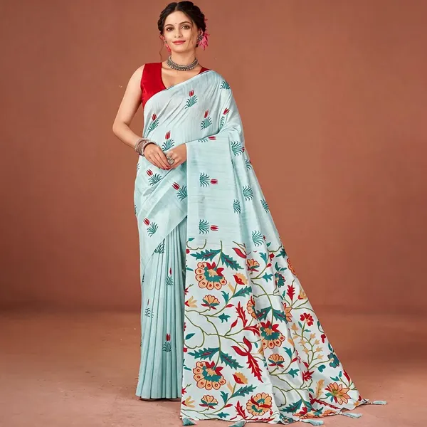 Light_Blue_Floral_Print_Saree_for_Women