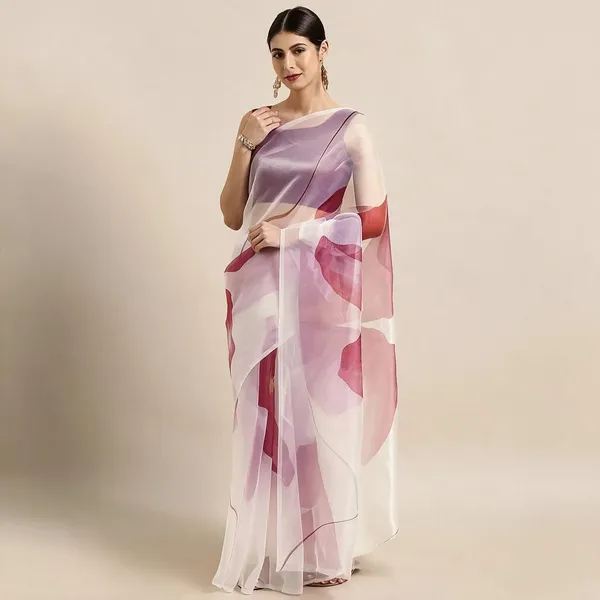 Pink_Organza_Abstract_Print_Saree_for_Women