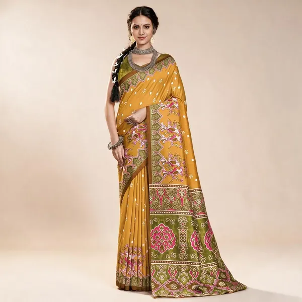 Mustard_Printed_Saree_for_Women