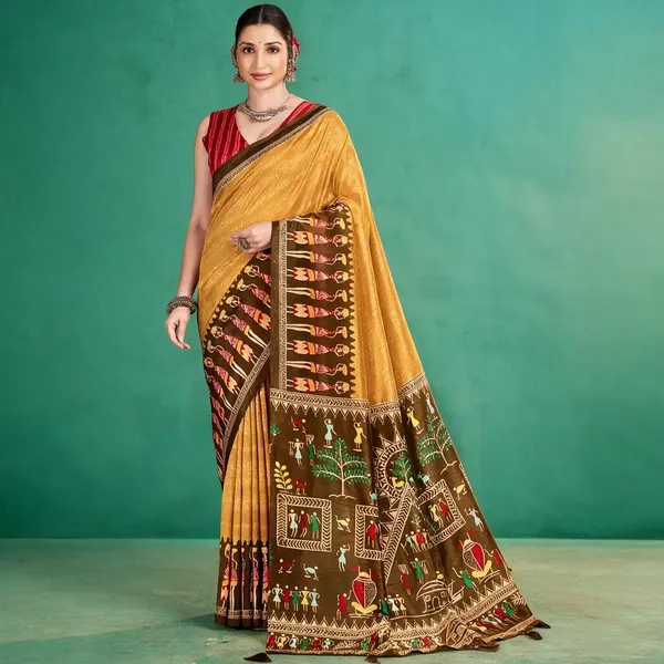 Mustard_Printed_Saree_for_Women