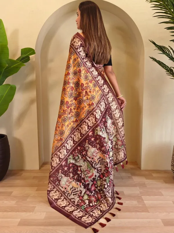 Mustard_Floral_Print_Saree_for_Women