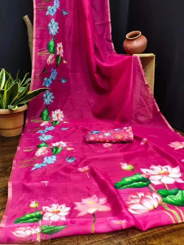 Magenta_Floral_Print_Saree_for_Women