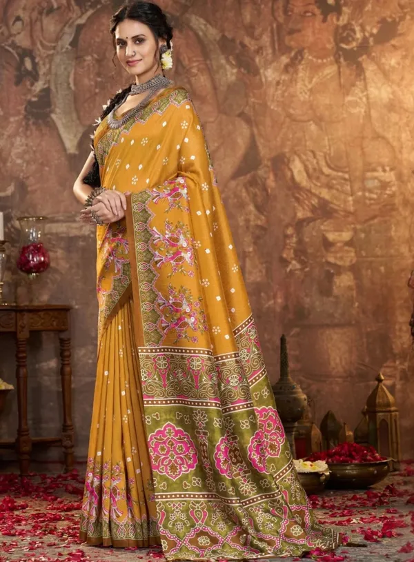Mustard_Printed_Saree_for_Women
