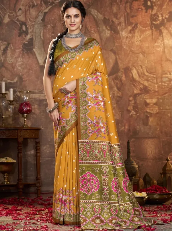 Mustard_Printed_Saree_for_Women