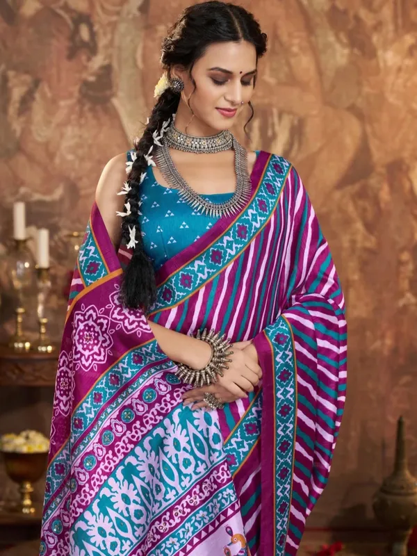 Multicolor_Printed_Saree_for_Women