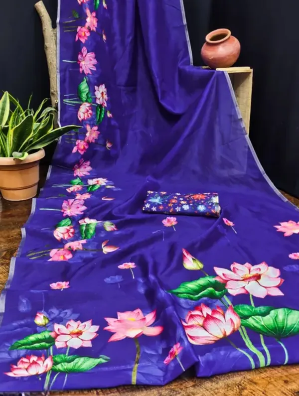 Purple_Floral_Print_Saree_for_Women
