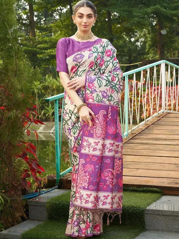 Purple_Printed_Saree_for_Women