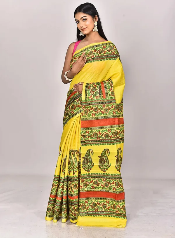 Yellow_Printed_Saree_for_Women
