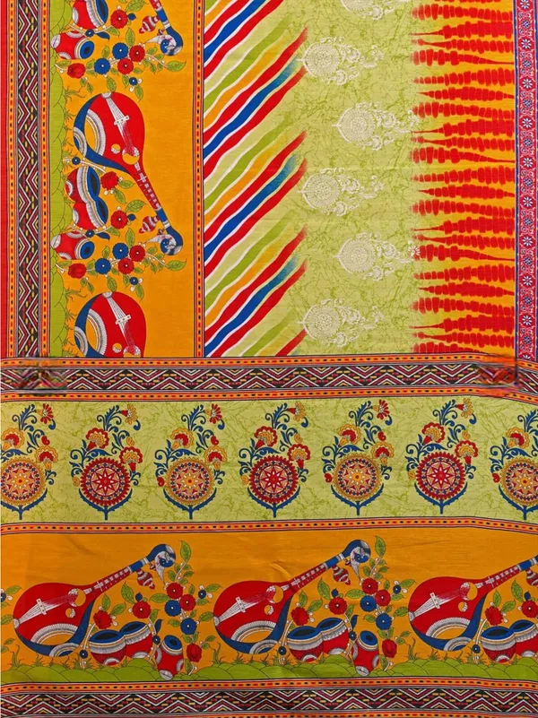 Multicolor_Printed_Traditional_Saree_For_Women
