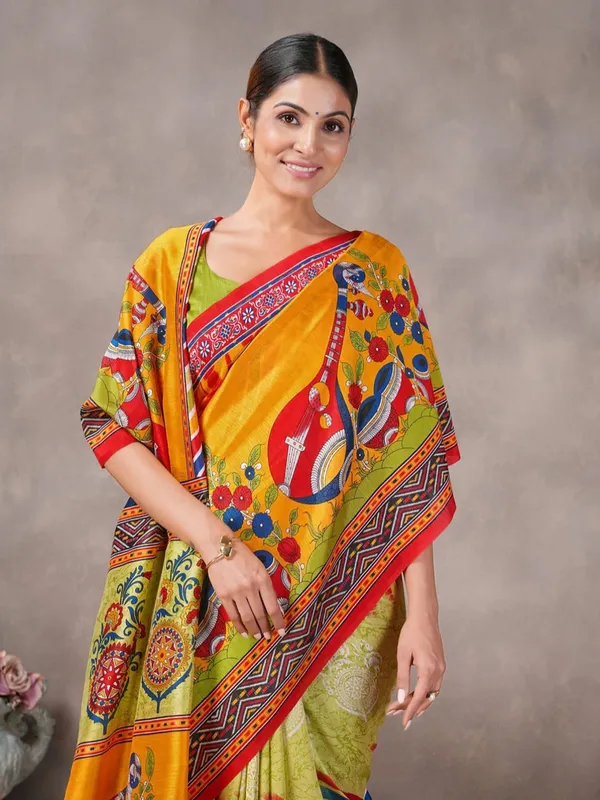 Multicolor_Printed_Traditional_Saree_For_Women