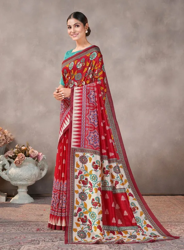 Red_Printed_Saree_for_Women