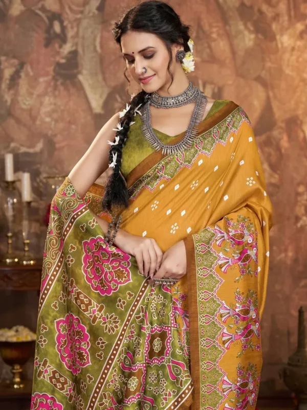 Mustard_Printed_Saree_for_Women