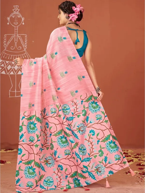 Pink_Printed_Saree_For_Women