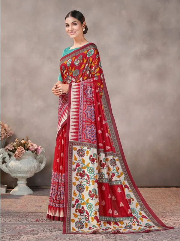 Red_Printed_Saree_for_Women