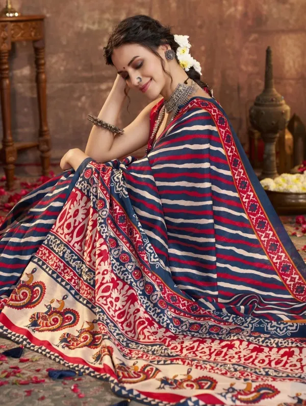 Multicolor_Printed_Saree_for_Women