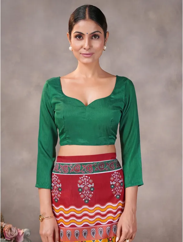 Maroon_Printed_Saree_For_Women