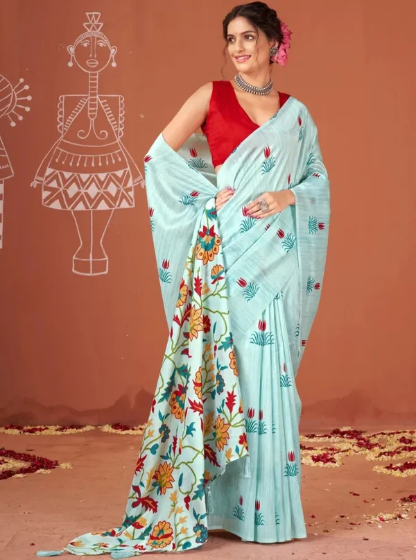 Light_Blue_Floral_Print_Saree_for_Women