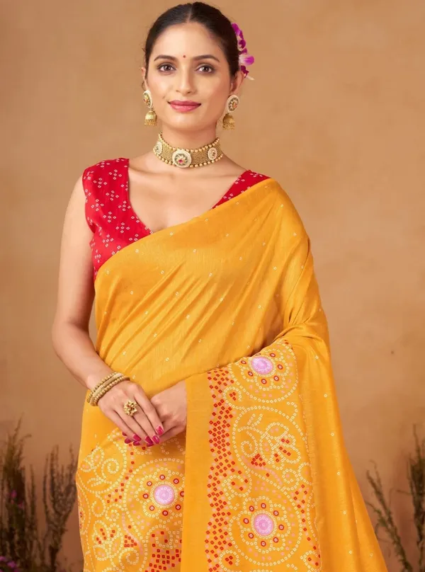 Yellow_Floral_Printed_Saree_For_Women