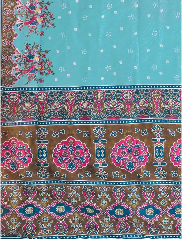 Blue_Floral_Printed_Saree_for_Women