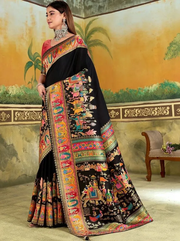 Black_Printed_Saree_for_Women