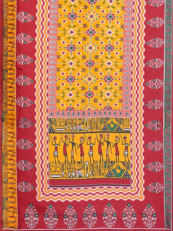 Maroon_Printed_Saree_For_Women