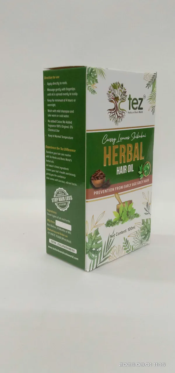 Tez_Herbal_Hair_Oil_For_Early_Grey_Hair