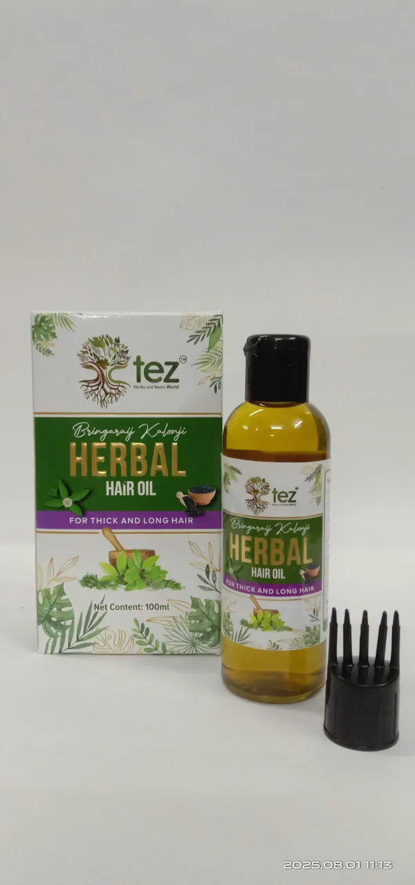 Tez_Herbal_Hair_Oil_For_Thick_And_Long_Hair