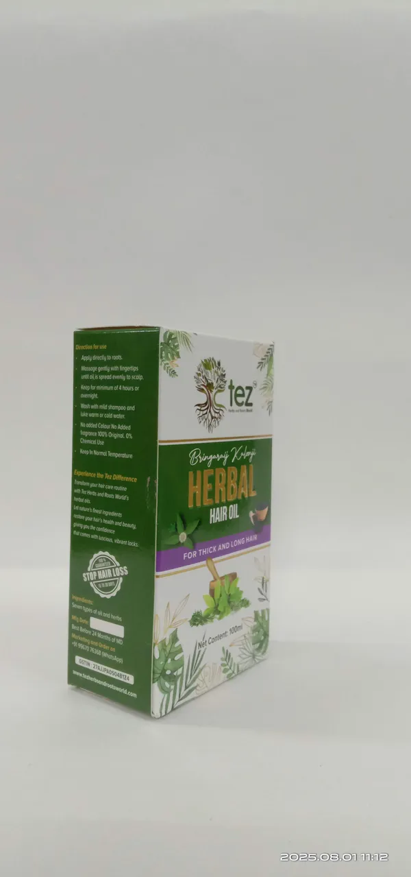 Tez_Herbal_Hair_Oil_For_Thick_And_Long_Hair