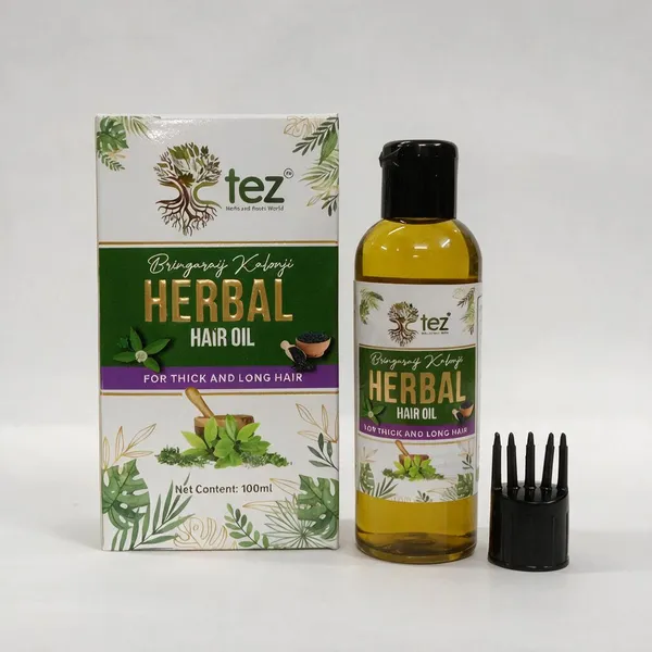 Tez_Herbal_Bhringraj_Hair_Oil_For_Thick_Long_Hair