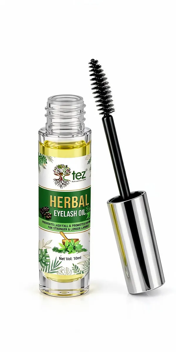 Tez_Herbal_Almond_Castor_Eyelash_Growth_Oil