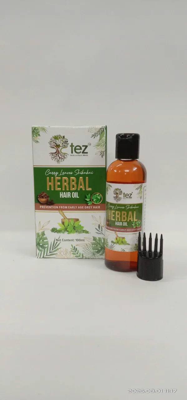 Tez_Herbal_Hair_Oil_For_Early_Grey_Hair
