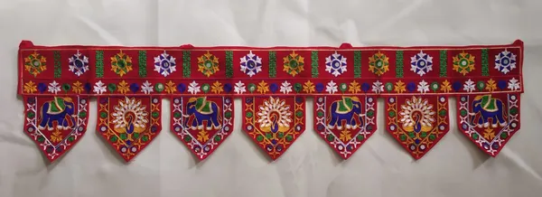 Fabric_Traditional_Elephant_Pattern_Toran_Door_Hanging