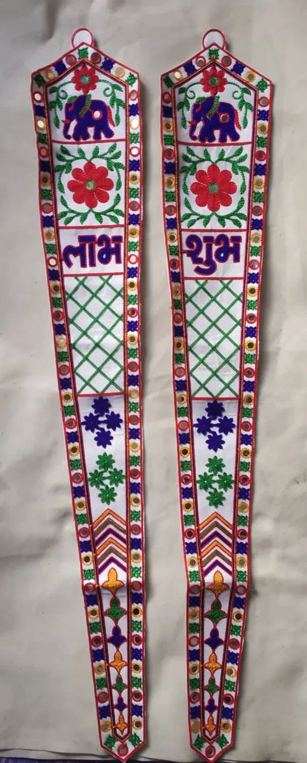 Embroidered_Shubh_Labh_Floral_Pair_Toran