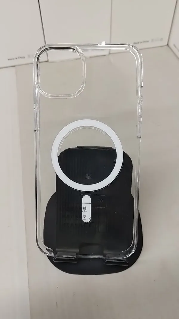 Clear_Magnetic_Ring_Phone_Cover_For_Iphone_14_Plus