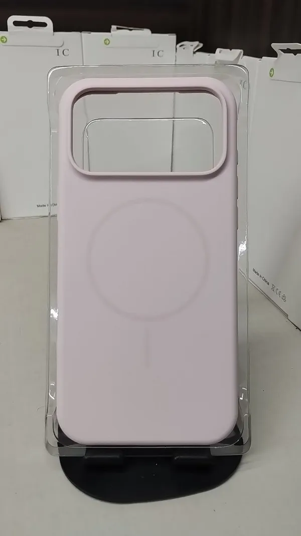 Peach_Silicone_Magnetic_Ring_Phone_Case