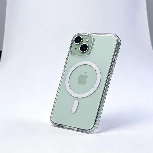 Transparent_Magnetic_Ring_Phone_Cover_For_Iphone_15