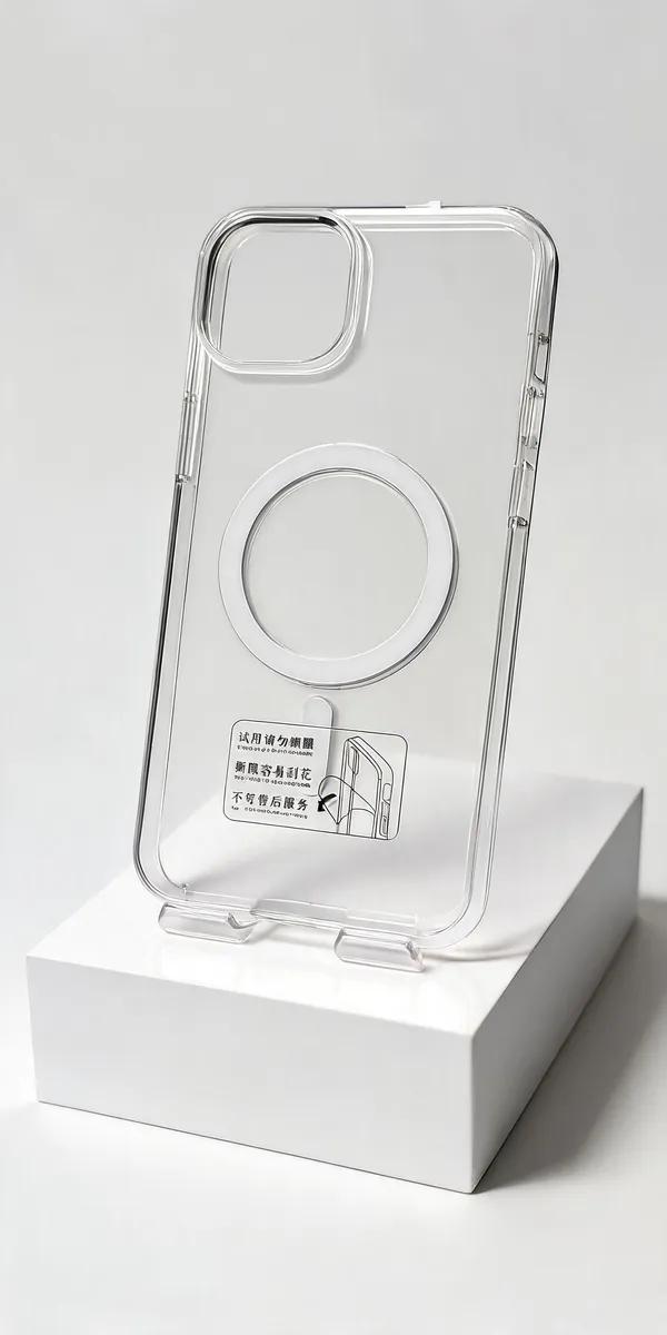 Clear_Magnetic_Ring_Phone_Cover_For_Iphone_14_Plus