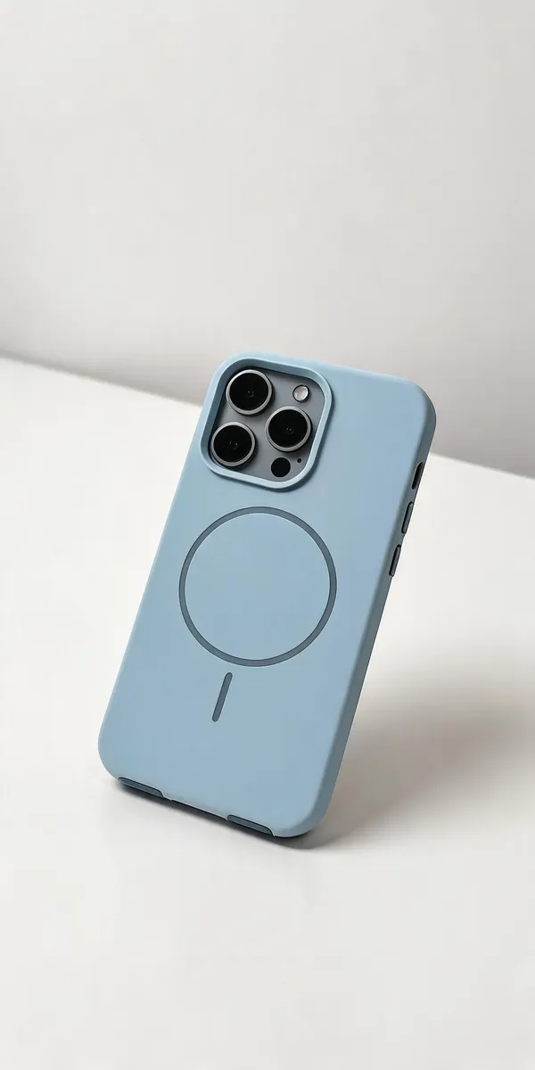 Light_Blue_Magnetic_Ring_Phone_Cover_For_Iphone_13_Pro